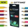 Ottimo Colouring Pencils – Wallet of 12 Assorted Colours