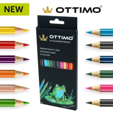 Ottimo Colouring Pencils – Wallet of 12 Assorted Colours