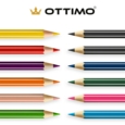 Ottimo Colouring Pencils – Wallet of 12 Assorted Colours