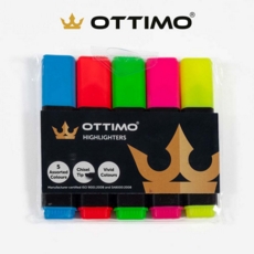 OTTIMO Highlighter Assorted Wallet of 5 colours