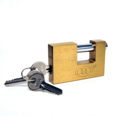 Tri-Circle 60mm Brass Shutter Padlock (BX960)