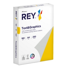 Rey Text & Graphics 160gsm A4 White Card FSC