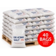 White De-Icing Salt - 40 x 25kg Bags (Pallet)