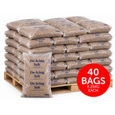 Brown Rock Salt - 40 x 25kg Bags (Pallet)