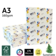 Rey Text & Graphics A3 160gsm White 250 Sheets FSC®