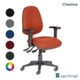 Cheshire H/Back Operator Chair C/W inflatable lumbar support