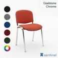 Gladstone Classroom Chair C/W chrome frame(Fabric seat/Back)
