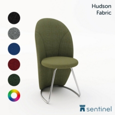 Hudson Fabric Tub Shaped Cantilever Chair