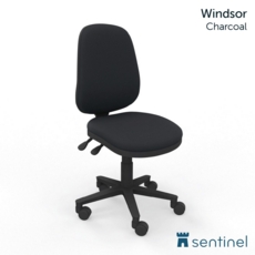 Windsor Highback Operator Chair Havana Black Fabric