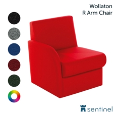 Wollaton Reception and Break -Out Chair with Right Arm