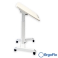 ErgoFlo Height Adjustable LaptopTable 600mm x520mm WHITE