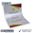 Certificate Metallico A4 Silver