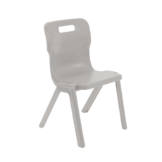Titan One Piece Plastic Chair 425mmH Grey