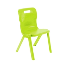 Titan One Piece Plastic Chair 425mmH Lime
