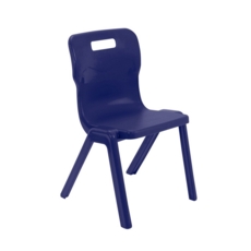 Titan One Piece Plastic Chair 425mmH Midnight Blue