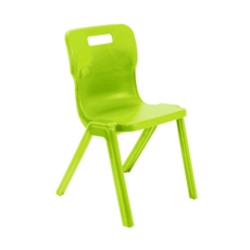 Titan One Piece Plastic Chair 460mmH Lime