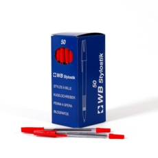 Economy Ballpoint Pen Red Pk50 WX26041