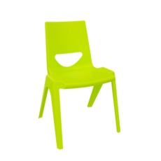Chevron One Piece Classroom Chair 430mmH Lime Green