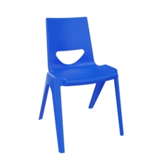 Chevron One Piece Classroom Chair 460mmH Royal Blue